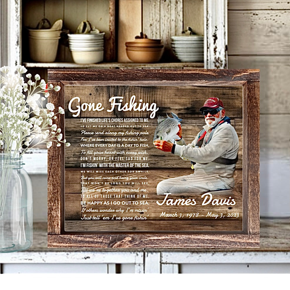 Wood Photo Memorial Signs