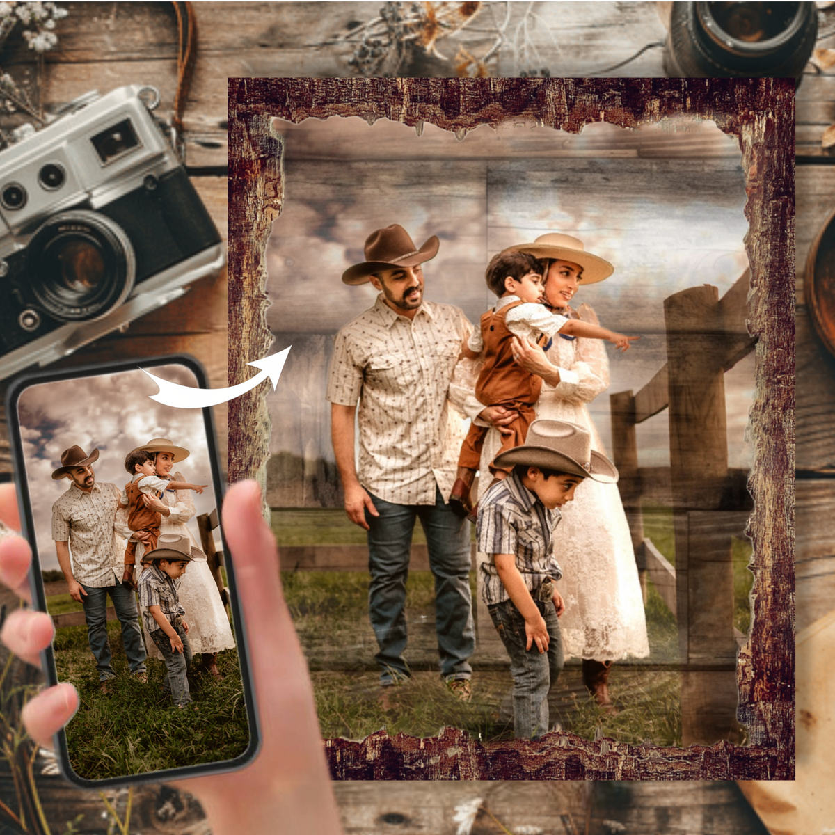 Personalized Wood Photo – Handmade in Canada | Rustic Custom Photo Wall Art