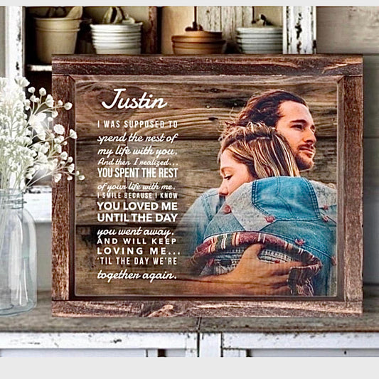 Wood Photo Memorial Signs