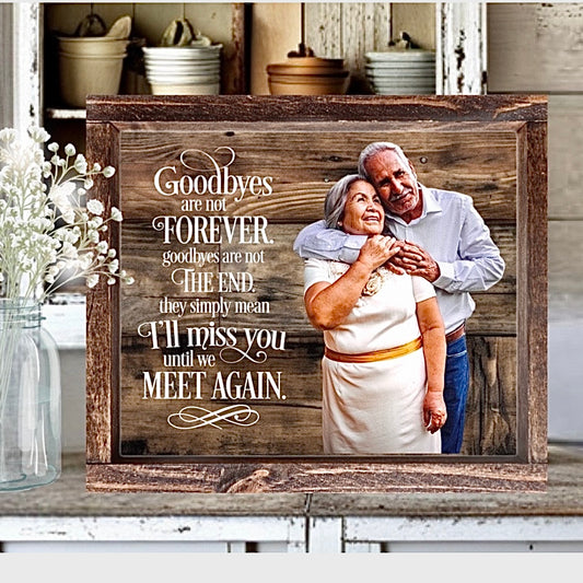 Wood Photo Memorial Signs