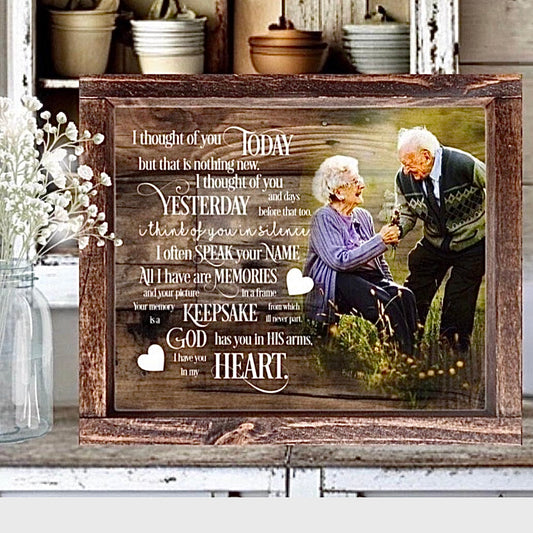 Wood Photo Memorial Signs