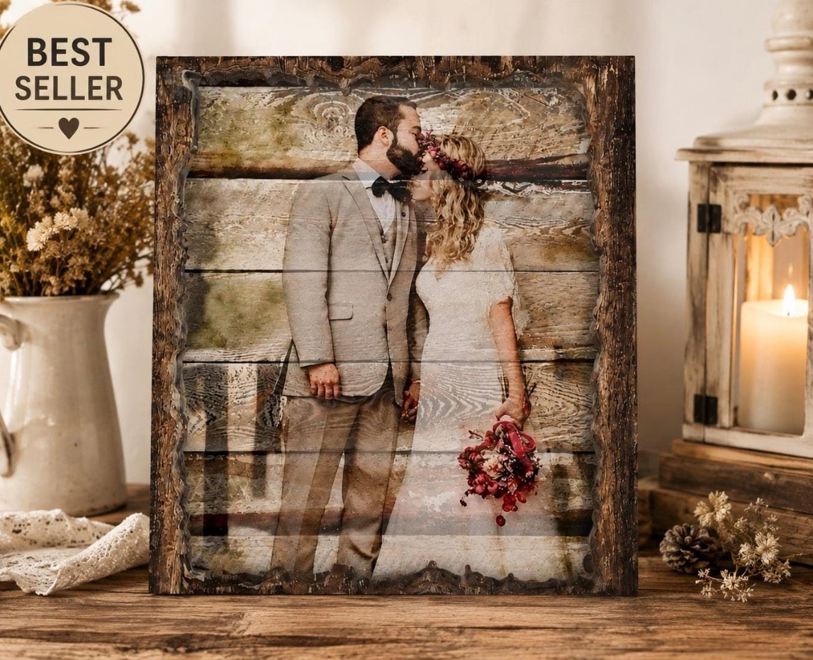 Personalized Wood Photo – Handmade in Canada | Rustic Custom Photo Wall Art