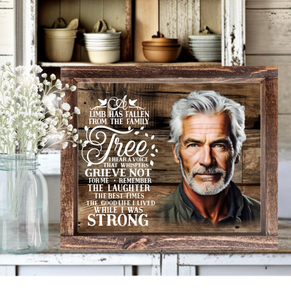 Wood Photo Memorial Signs