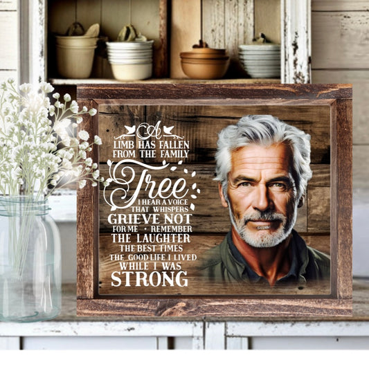 Wood Photo Memorial Signs