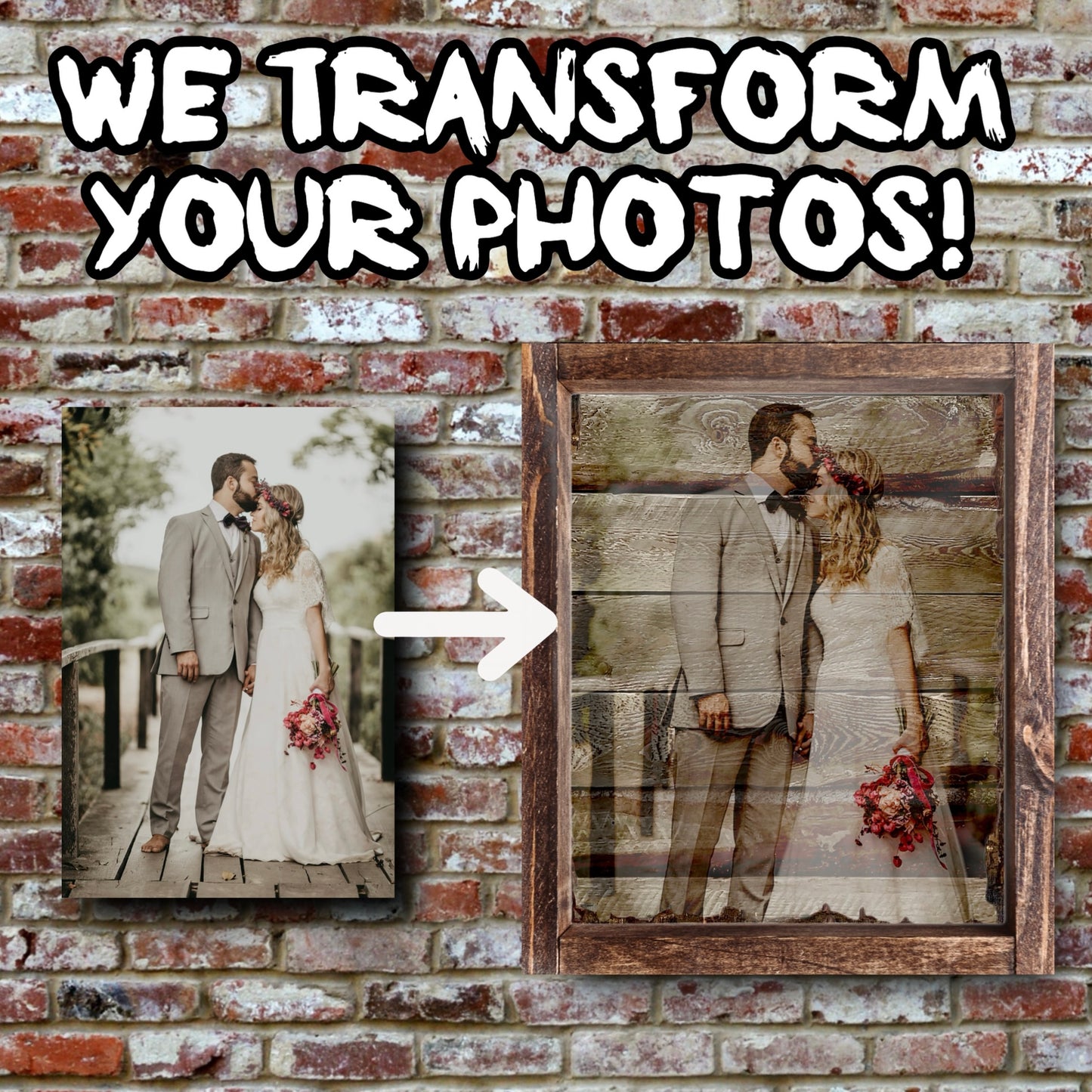 Wood Photos - Framed Edges