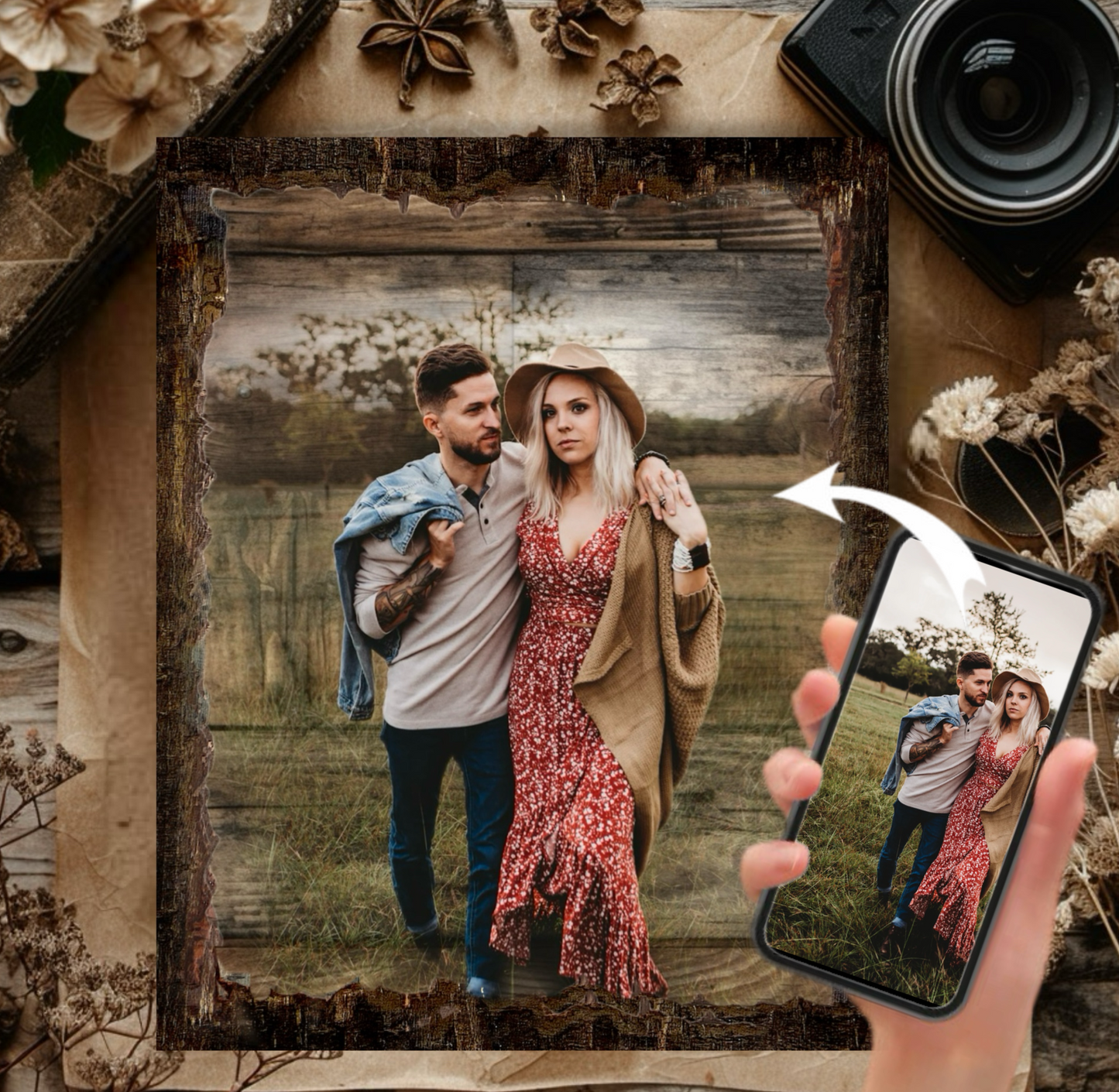 Personalized Wood Photo – Handmade in Canada | Rustic Custom Photo Wall Art
