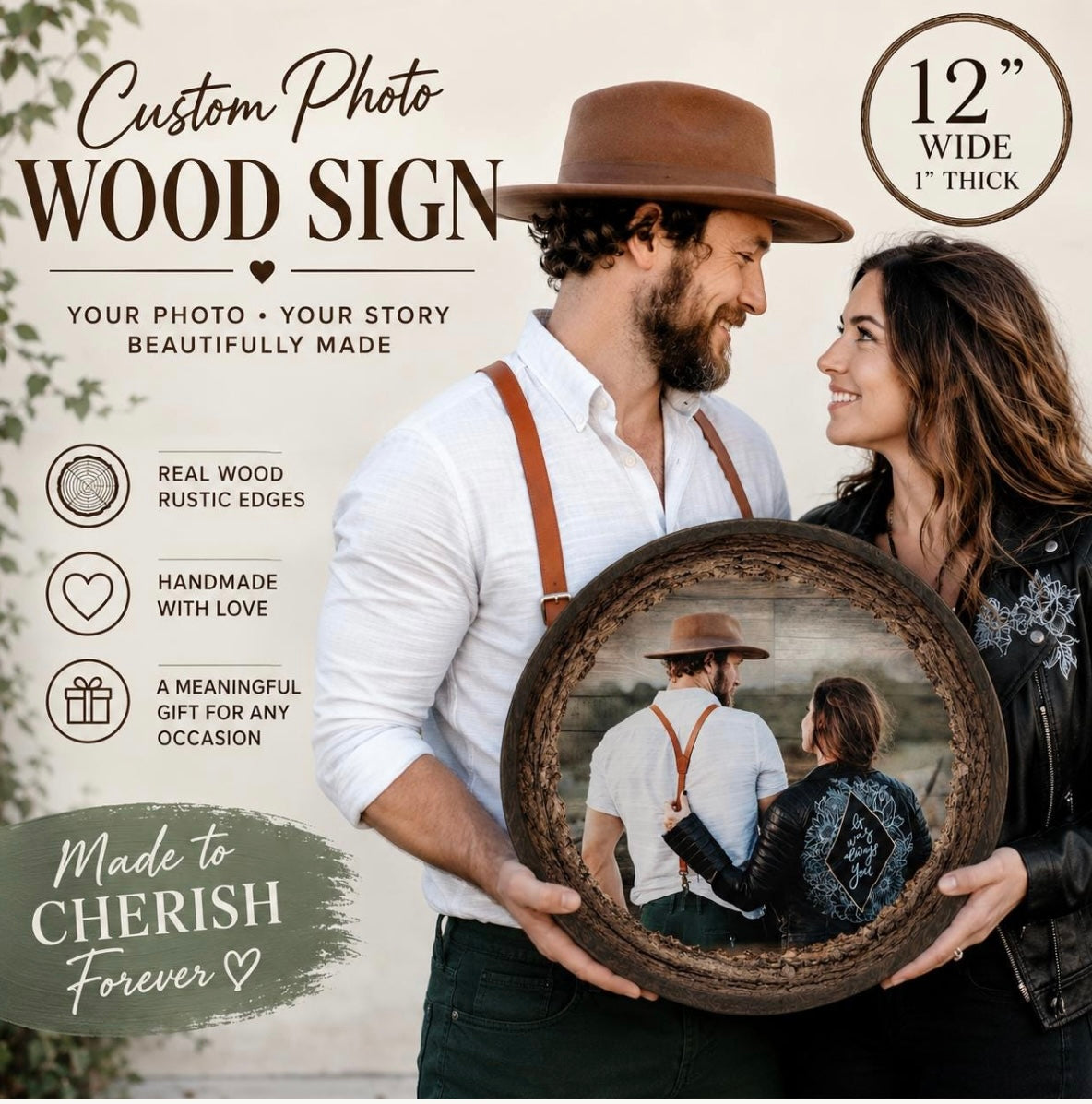 Personalized Wood Photo – Handmade in Canada | Rustic Custom Photo Wall Art (Copy)