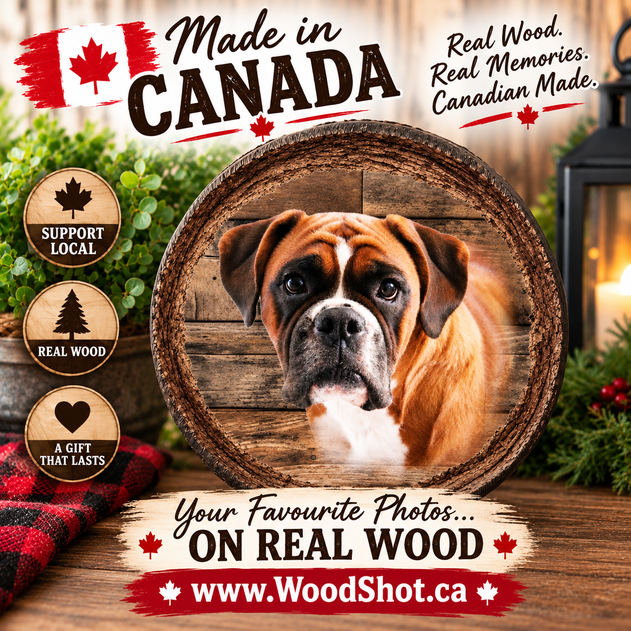 Personalized Wood Photo – Handmade in Canada | Rustic Custom Photo Wall Art (Copy)